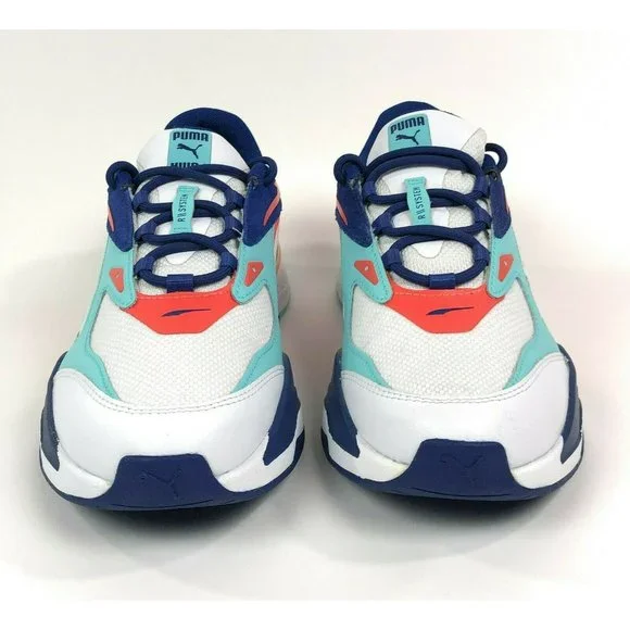 Puma RS-Fast CS Courtside Shoes Sneakers White Blue Athletic Casual 381454-01 - Picture 4 of 9